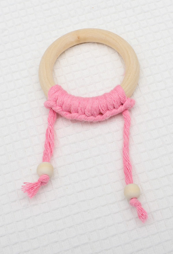 Anneau de dentition rose