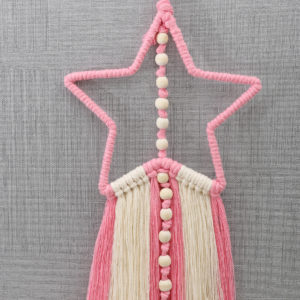 Suspension en macramé modèle "étoile"