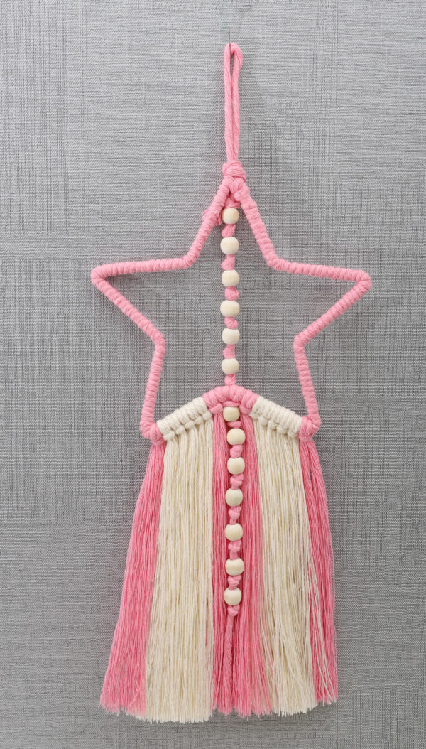 Suspension en macramé modèle "étoile"