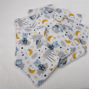 Lingettes réutilisables x10